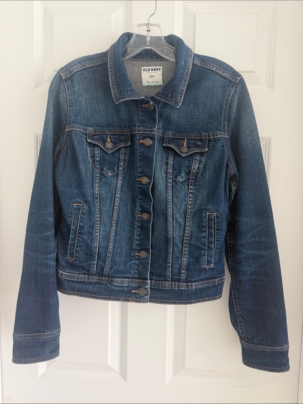 Old Navy Blue Denim Jacket with Button-Front